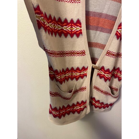 Pendleton Linen/Cotton Short Sleeved Aztec Winter Cardigan - Picture 5 of 9